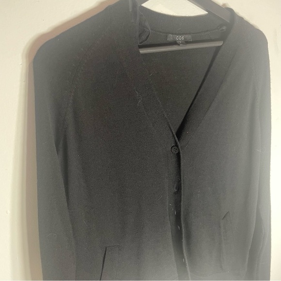 COS Black and White Cardigan Sweater - Picture 2 of 6